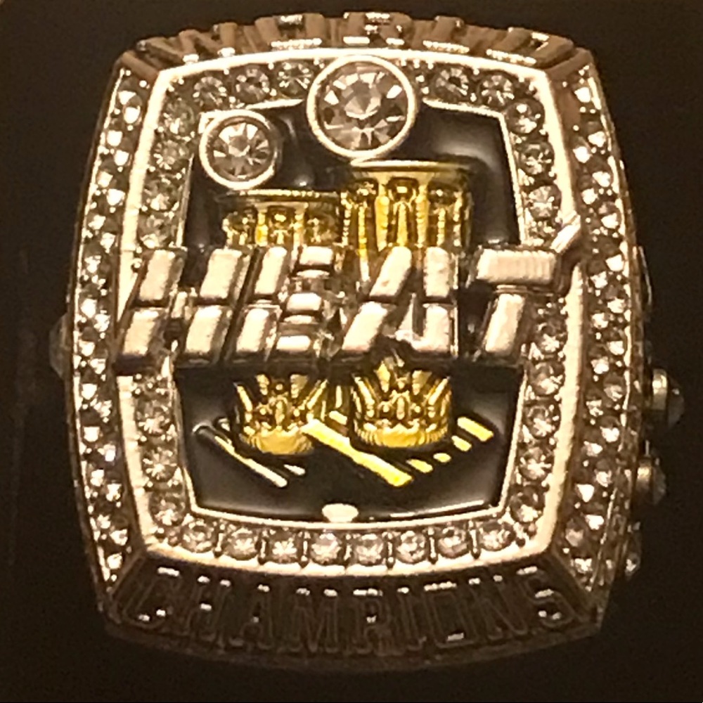 LEBRON JAMES BACK 2 BACK HEAT MVP NBA FINALS SIZE 10.5 CHAMPIONSHIP🏆 RING w/BOX